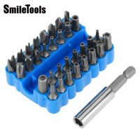 Multitools Tornavida Seti Torx Screwdriver Set Kit CRV Hollow Bit Air Screw Driver Extension Rod with Soft Silicone box